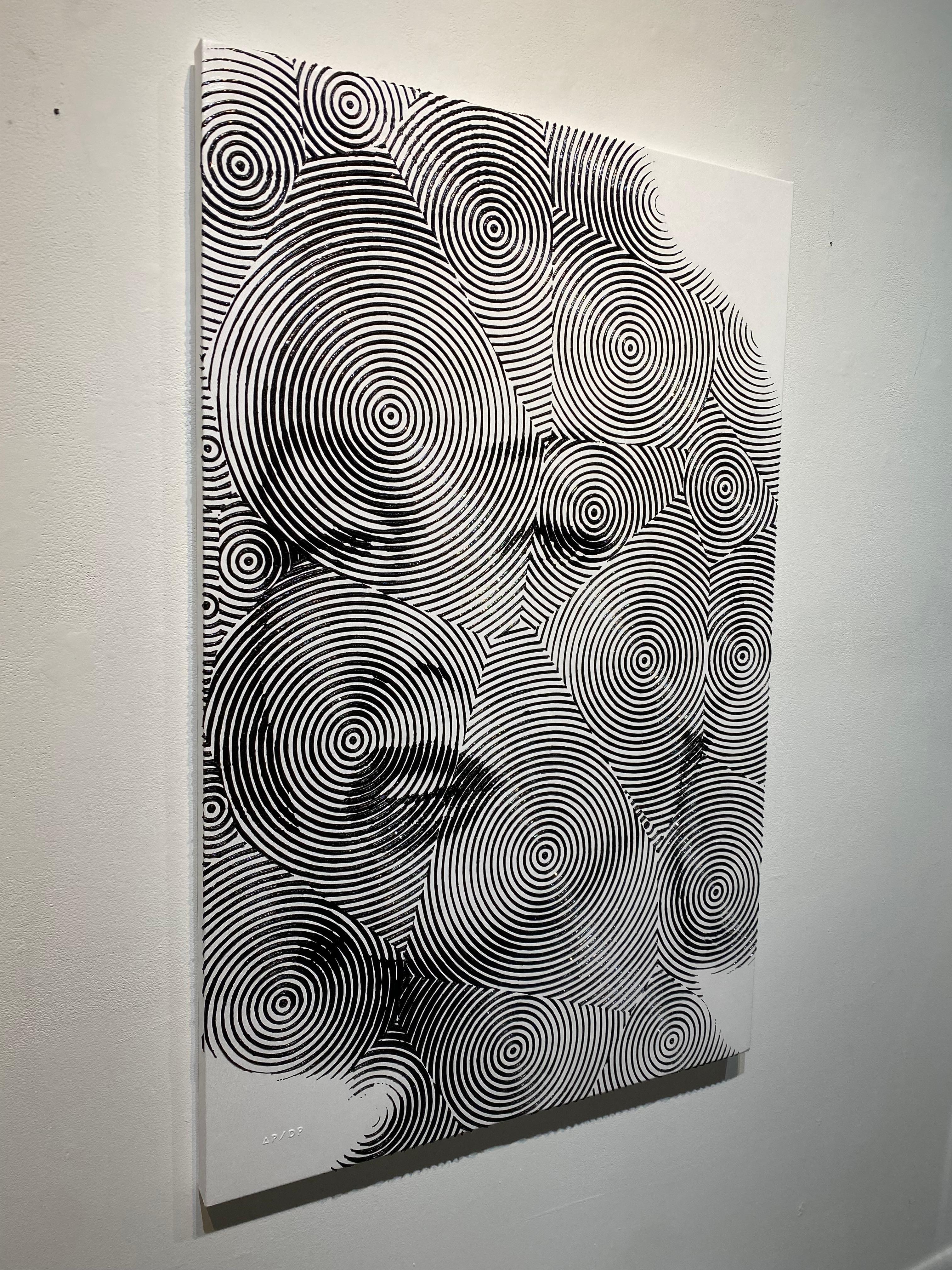 Marilyn - Black Portrait Painting by Alea Pinar Du Pre
