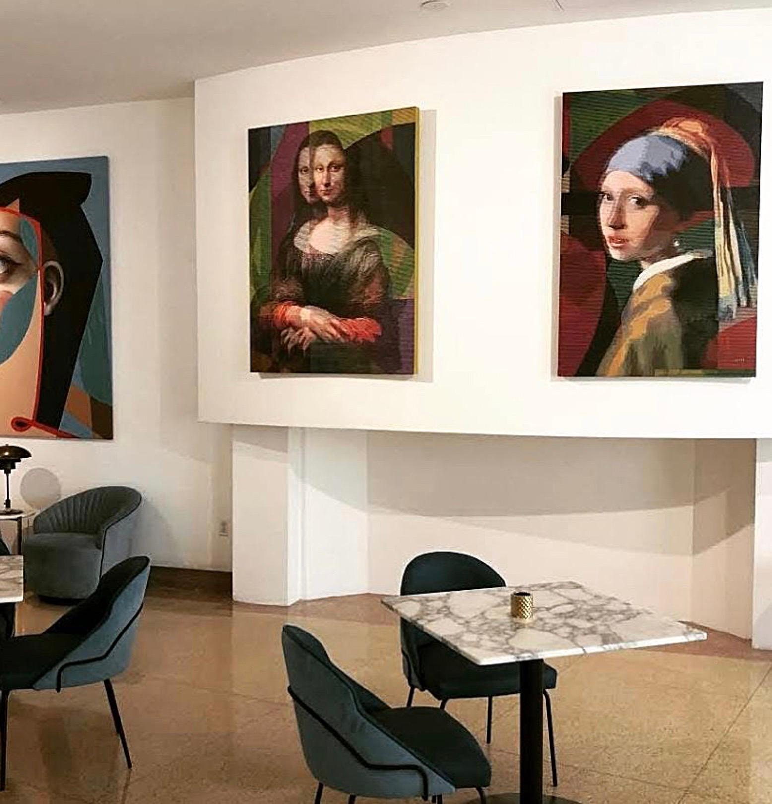 Mona Lisa II - Contemporary Painting by Alea Pinar Du Pre