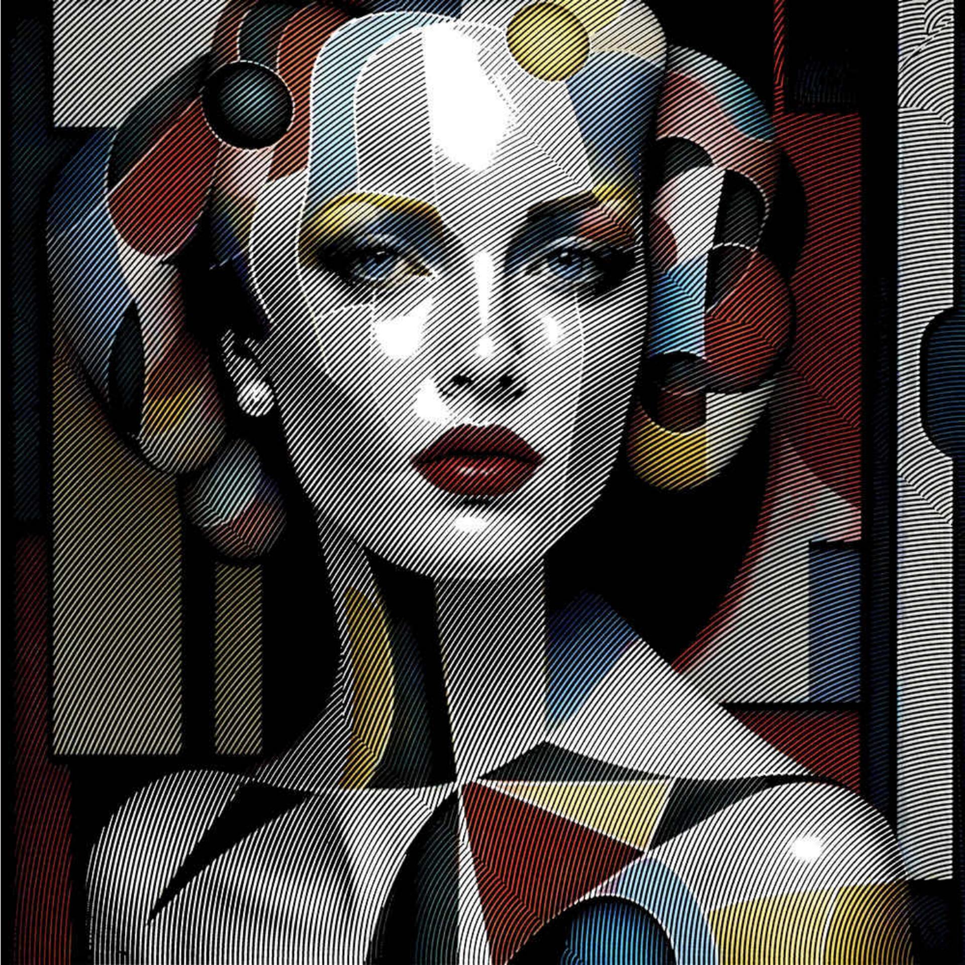 Portrait Painting di Alea Pinar Du Pre - Shadia No.3