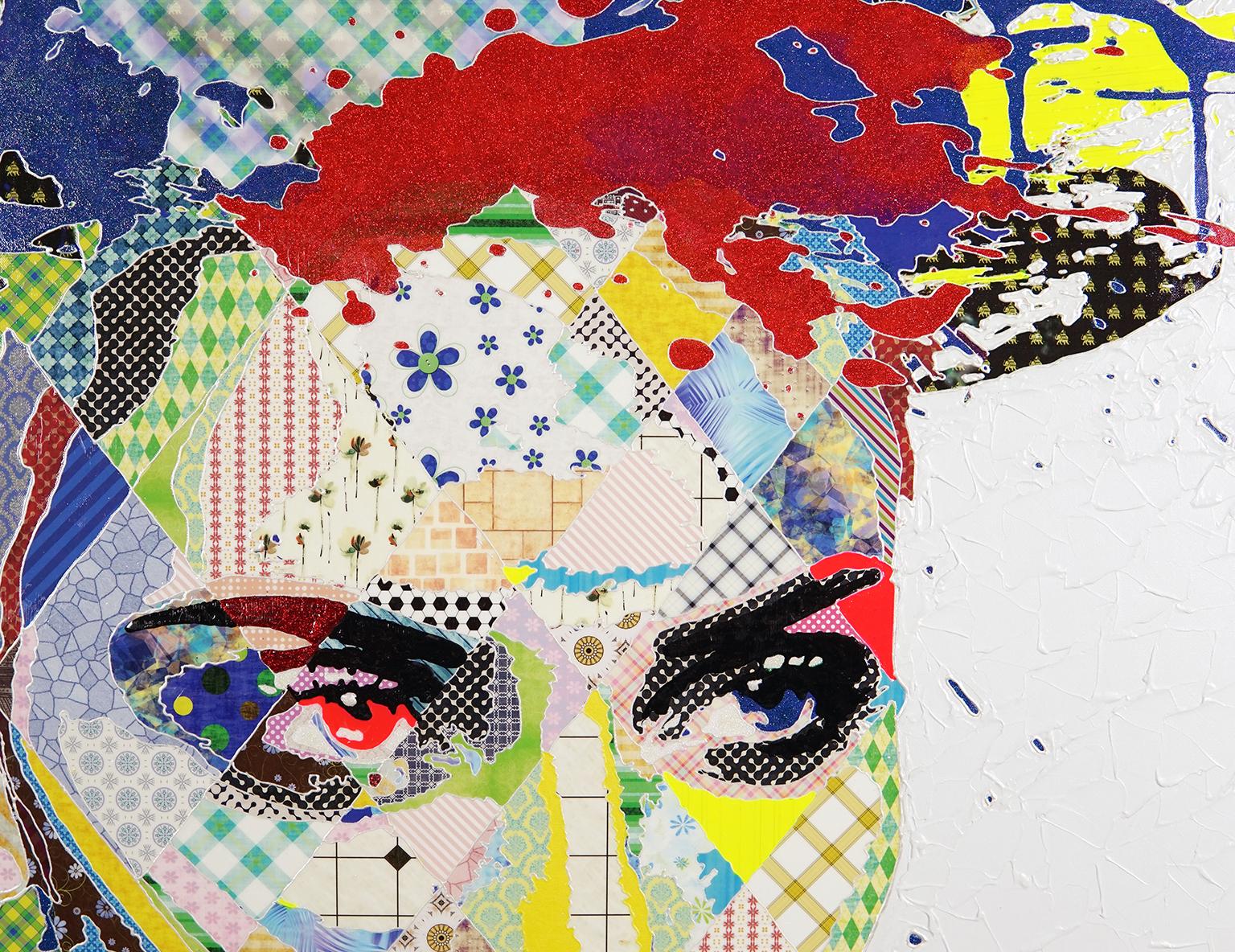 Stella by Alea Pinar Du Pre, 2018. Mixed media on canvas.

An Austrian-Turkish artist, Alea Pinar Du Pre uses multi-media to explore the kaleidoscopic nature of reality in her art. Envisaging reality as an undividedwhole in a dynamic state of flux,