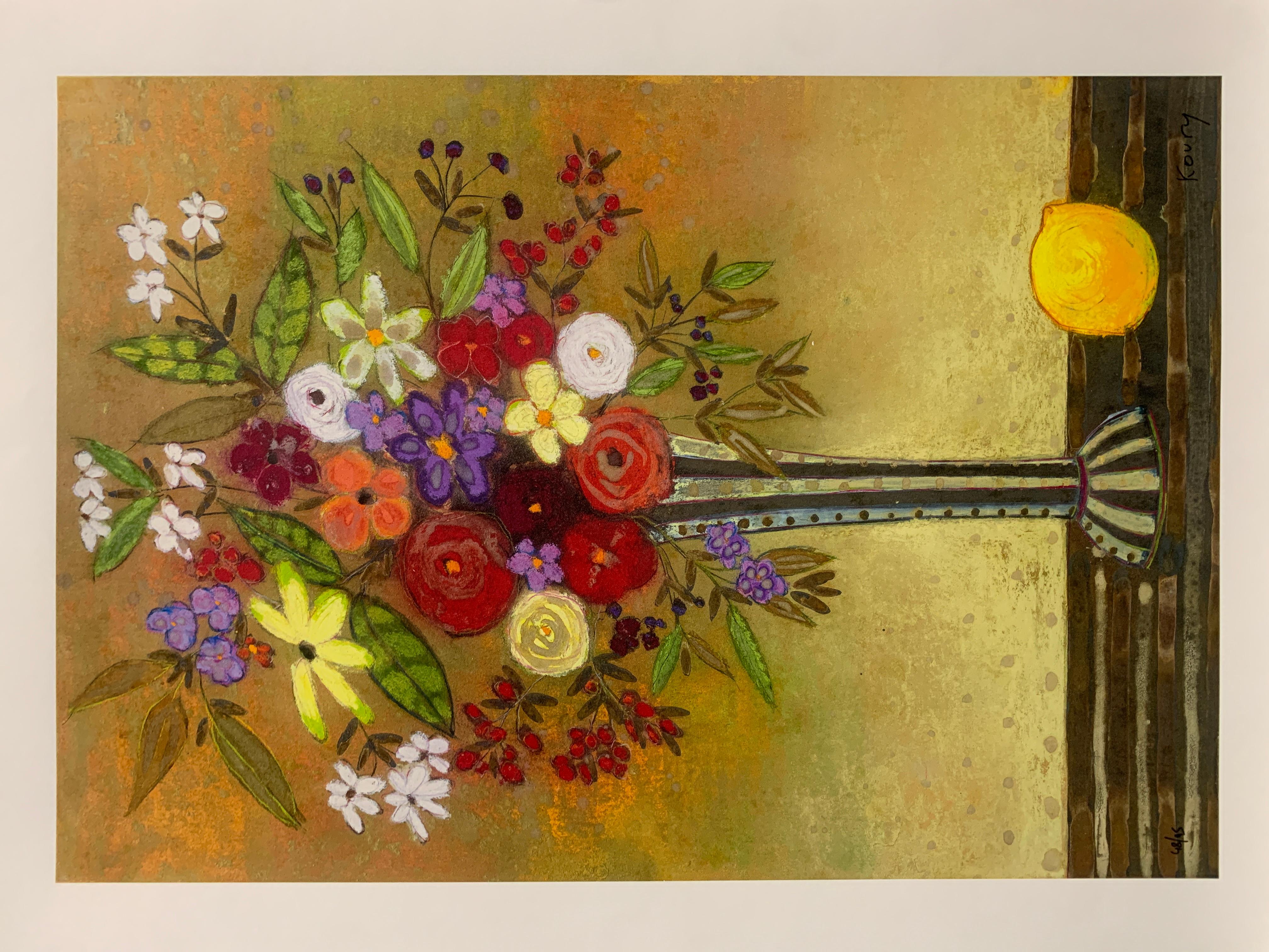 Aleah Koury Abstract Print - Summer Berries