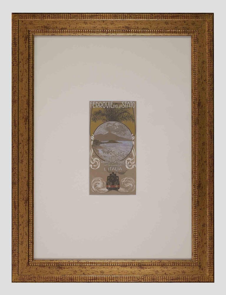 Lithographie Art Nouveau "Femmes" Par Aleardo Terzi (1910) - Originale Sur Papier, Période Début XXe
