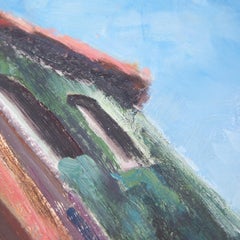 Mid 20th Century Painting of a European Street by Alec Flemming