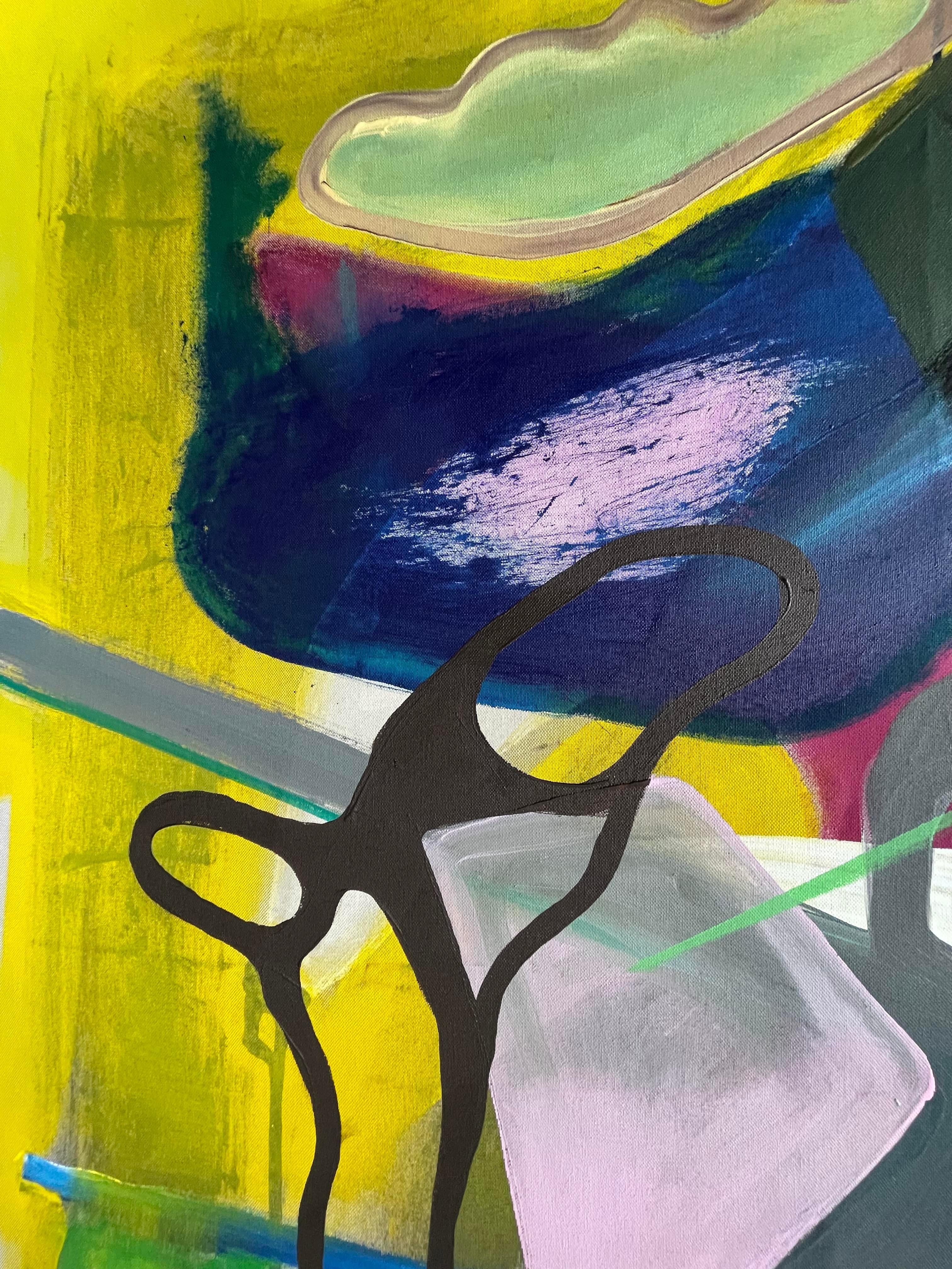 La nube que ilumina - Mixed Media Art Abstracto de Alec Franco 