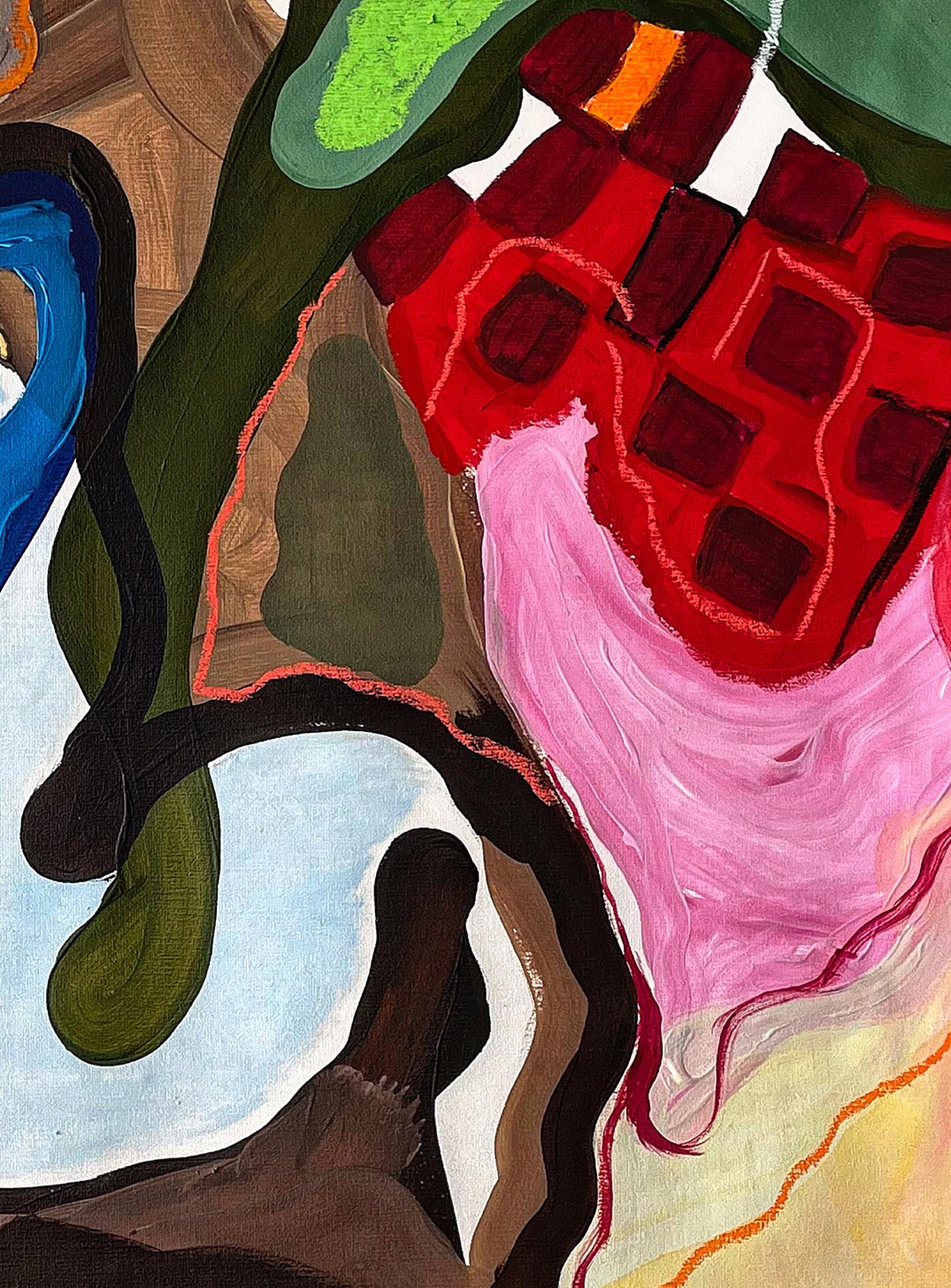 TERRITORIO. Técnica mixta Pintura abstracta sobre lienzo - Painting Abstracto de Alec Franco 
