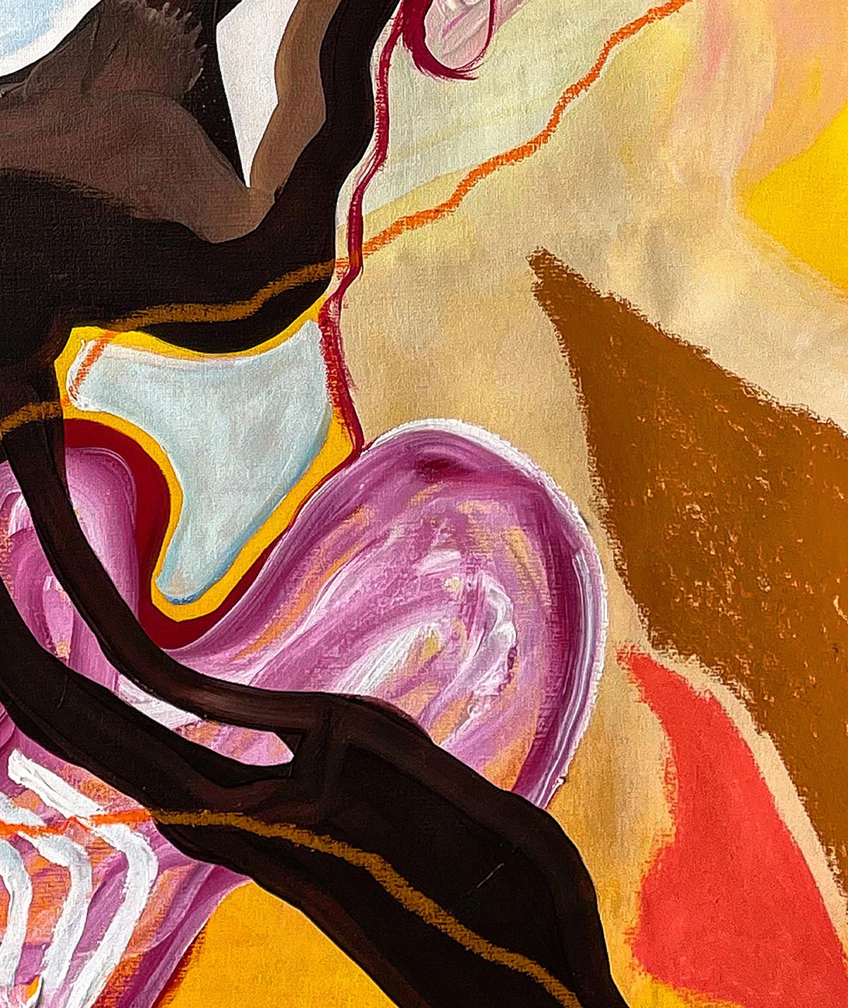 TERRITORIO. Técnica mixta Pintura abstracta sobre lienzo - Abstract Painting Beige de Alec Franco 