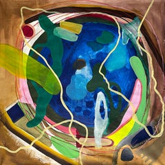 ACOPLE II and Aguas Claras, Diptych. Mixed media Abstract painting on Canvas