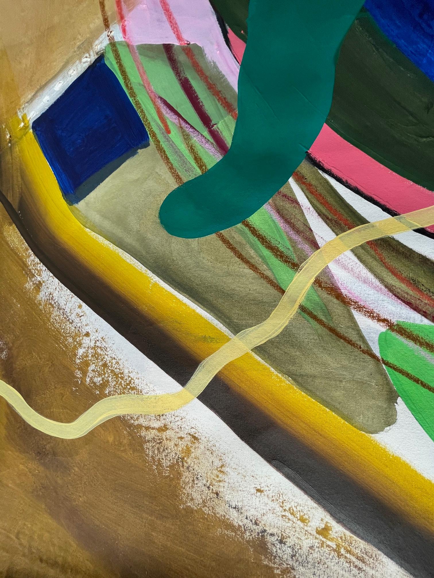 ACCAPPIO II. Pittura astratta a tecnica mista su tela - Painting Astratto di Alec Franco 