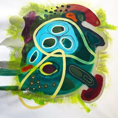 Aguas Claras. Técnica mixta Pintura abstracta sobre lienzo