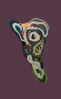 Cápsula #3. Técnica mixta Pintura abstracta sobre lienzo