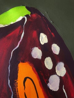 Cápsula #6. Technique mixte Peinture abstraite sur toile