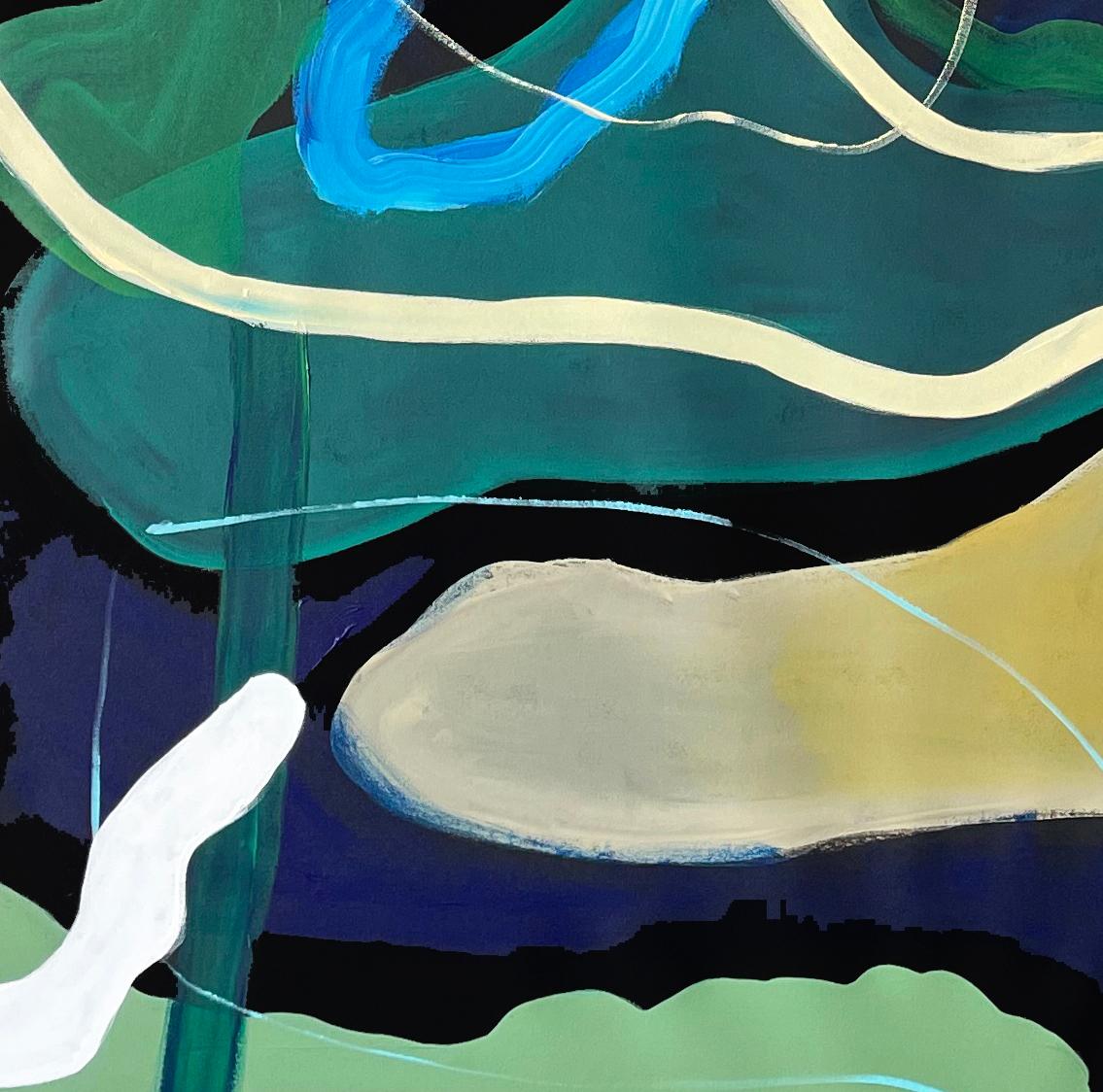 Cintra e Frenetic Diptych. Pittura astratta a tecnica mista su tela in vendita 2
