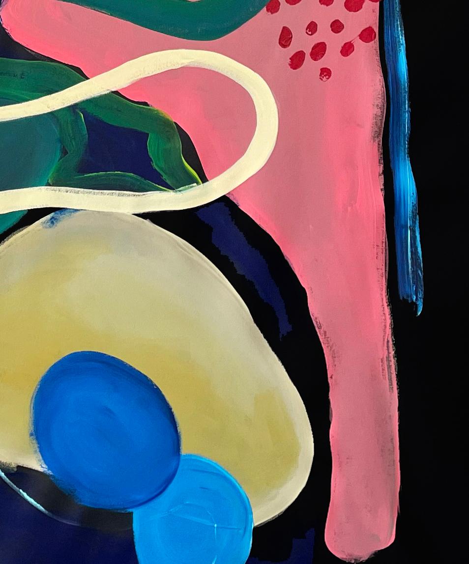 Cintra e Frenetic Diptych. Pittura astratta a tecnica mista su tela in vendita 4