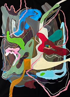CINTRA. Pittura astratta a tecnica mista su tela