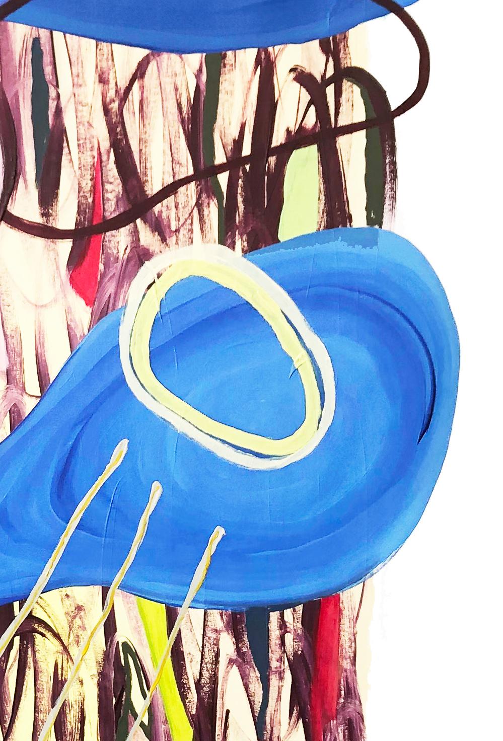 Circuito #20. Pittura astratta su tela - Painting di Alec Franco 