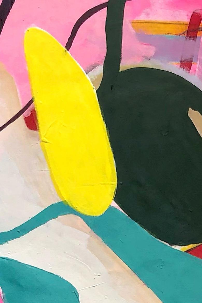 Circuito #3. Pittura astratta a tecnica mista su tela - Painting di Alec Franco 