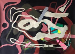 Circuito #5. Mixed media Abstract painting on Canvas