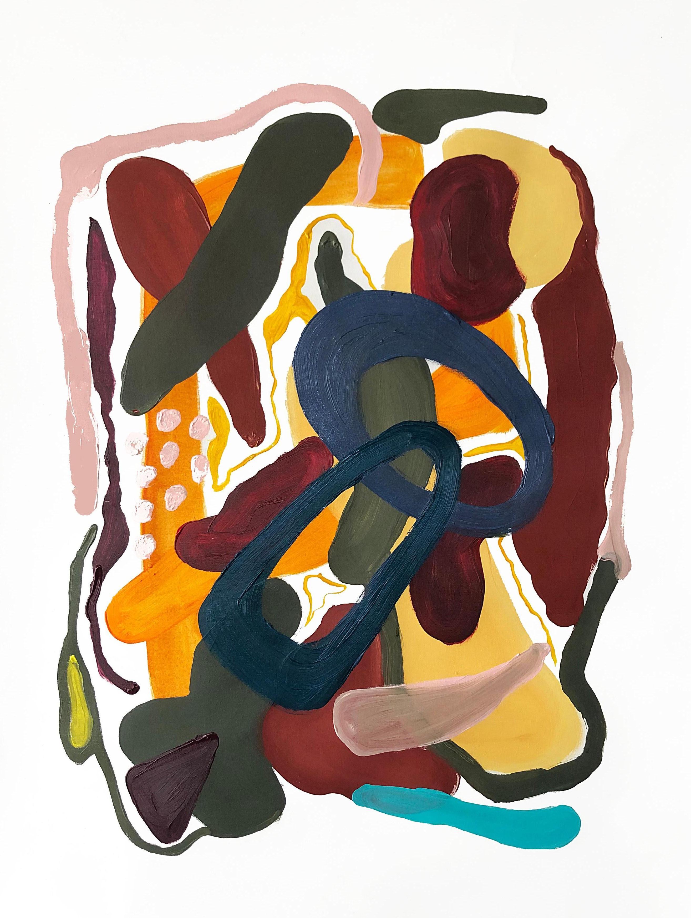 Circuito #9. Abstraktes Gemälde auf Leinwand – Painting von Alec Franco 