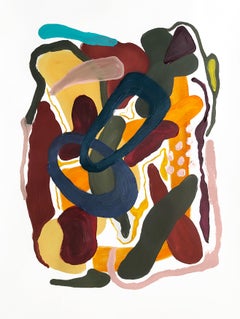 Circuito #9. Pintura abstracta sobre lienzo