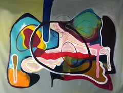 Elástico. Técnica mixta Pintura abstracta sobre lienzo