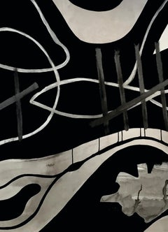 Encierro Siete. Mixed media Abstract painting on Canvas