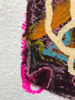 Gen #5,  Mixed media Abstract painting on paper