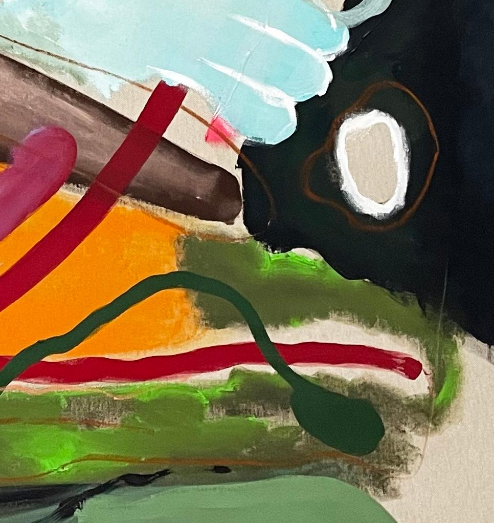 INGRA. Pittura astratta a tecnica mista su tela - Painting di Alec Franco 