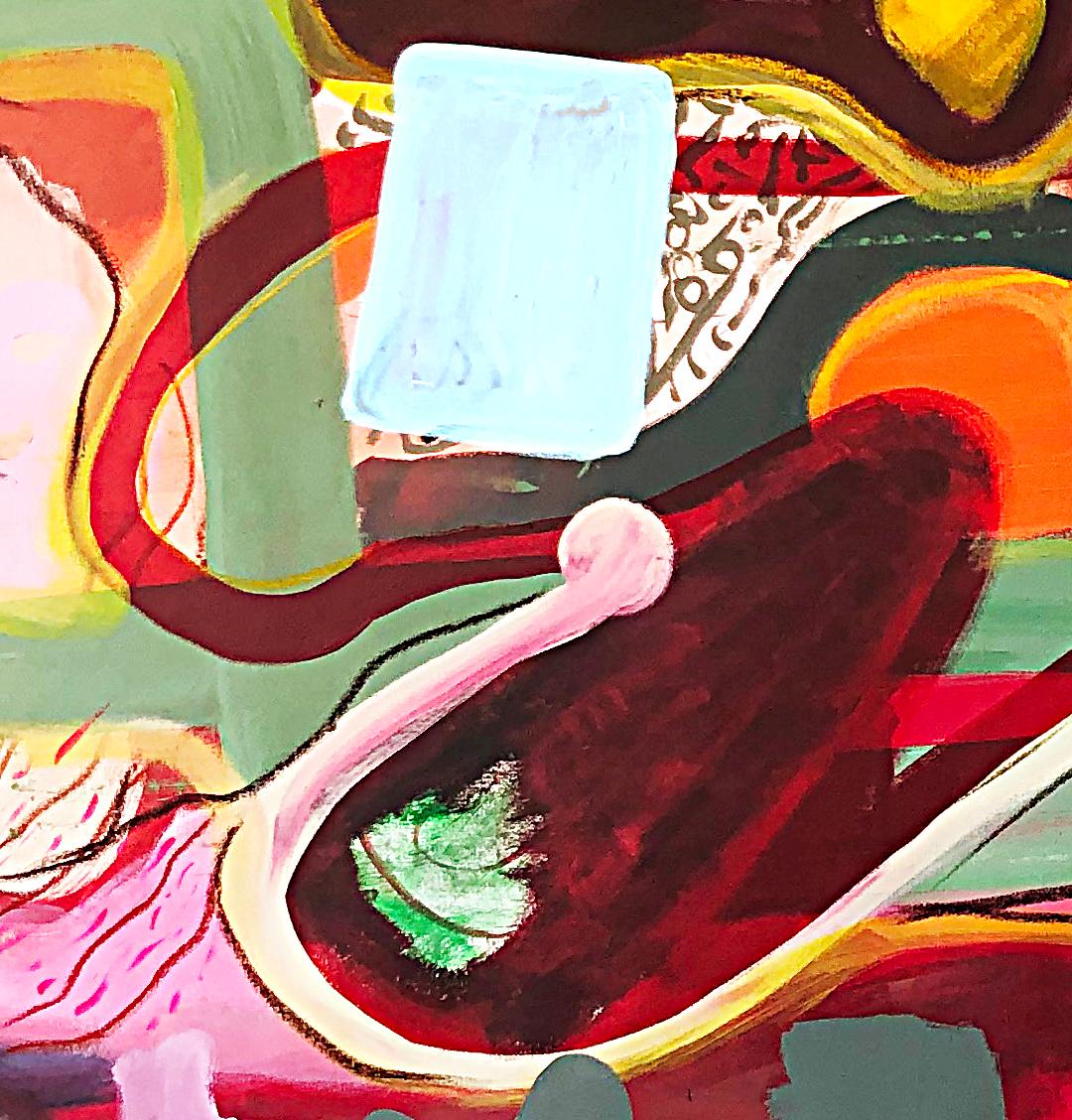 MAXA, 2024 par Alec Franco
Technique mixte acrylique et pastel à l'huile sur toile
Taille de l'image : 130 cm H x 215 cm L
Non encadré
Signé par le  artiste
_______
Les œuvres de l'artiste sont basées sur le temps et sur des principes esthétiques