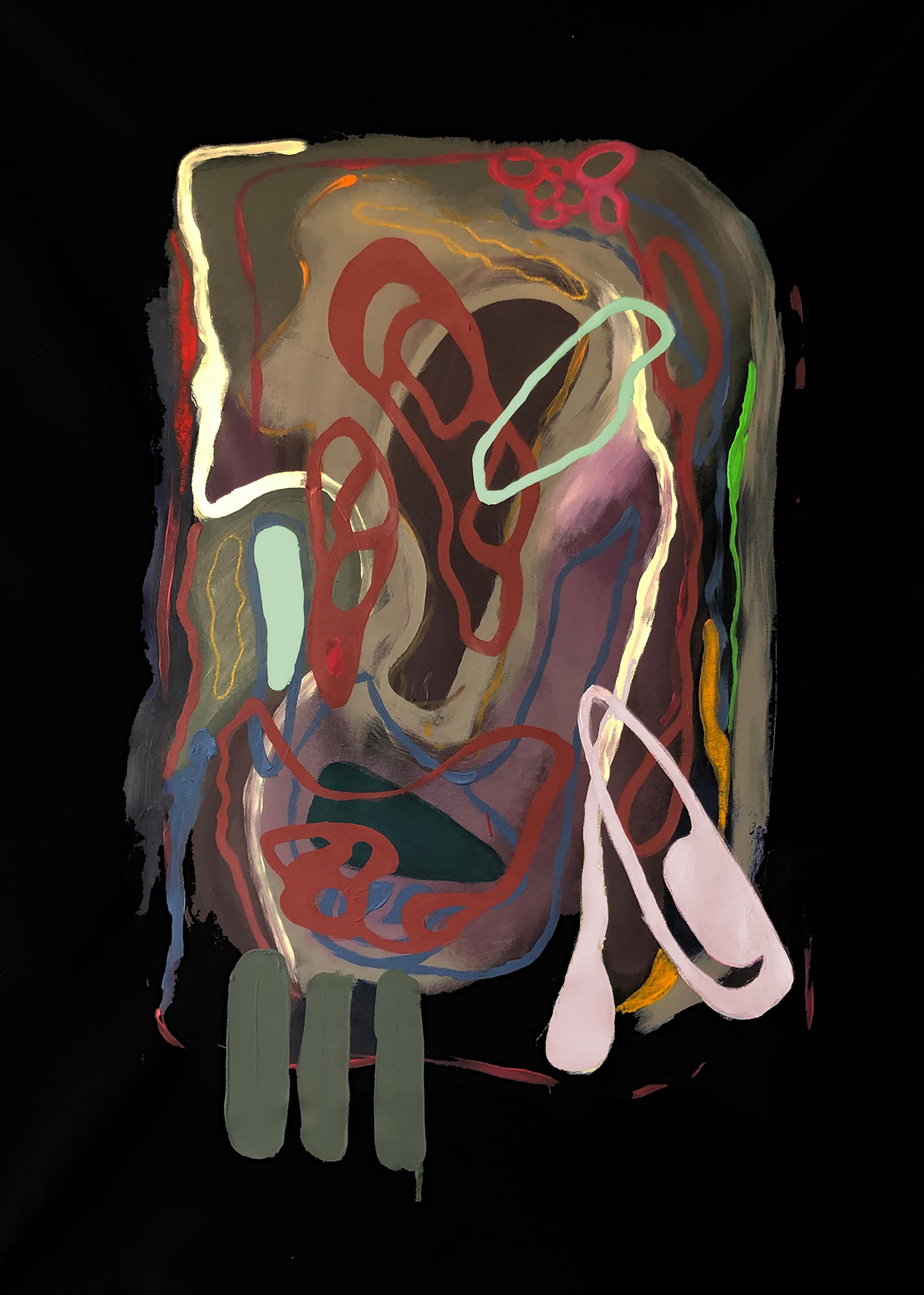 Nexa #1 e #2. Pittura astratta a tecnica mista su tela - Mixed Media Art Astratto di Alec Franco 