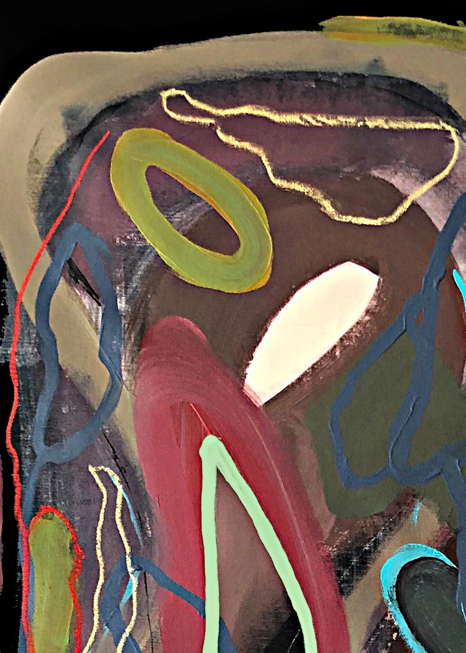 Nexa #1 e #2. Pittura astratta a tecnica mista su tela in vendita 4