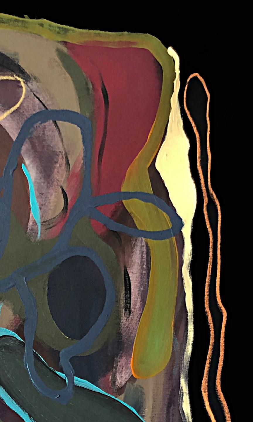 Nexa #1 e #2. Pittura astratta a tecnica mista su tela in vendita 5