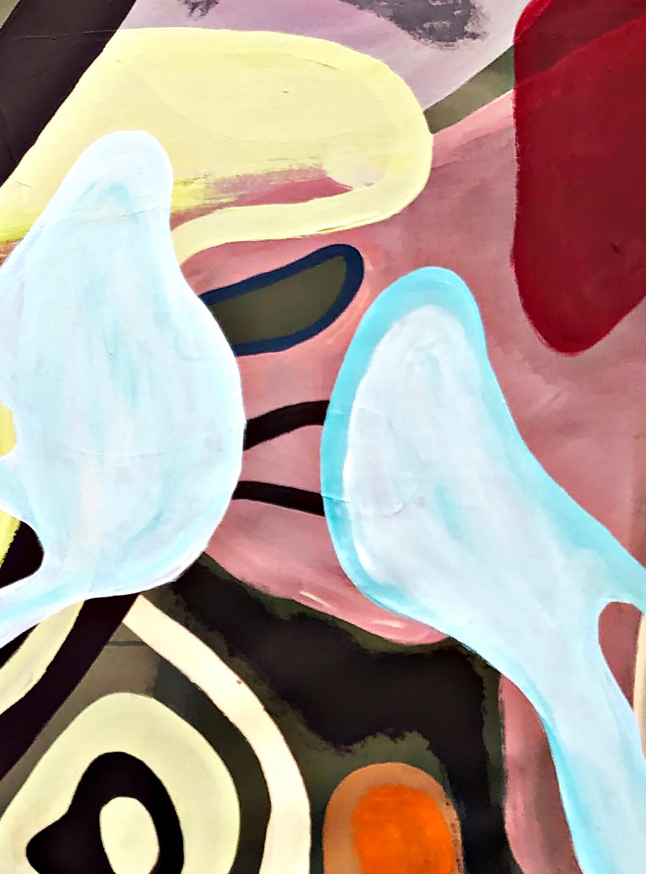 Nube. Pittura astratta a tecnica mista su tela - Painting di Alec Franco 