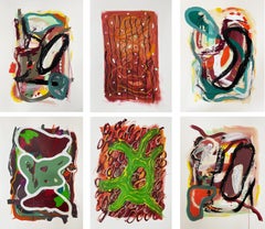 Paintings #7, #4, #10, #6, #3 and #11 , From the Lab series