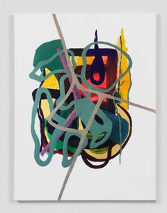 Plastic ADN IV, Mixed media Abstract painting on Canvas