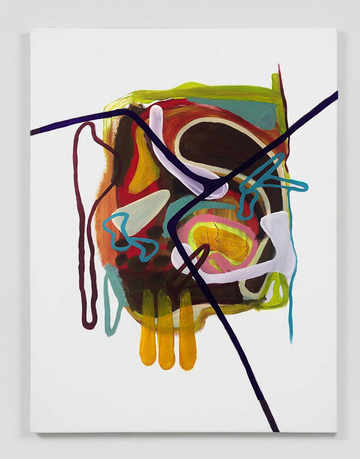 Plastic ADN V, Mixed media Abstract painting on Canvas