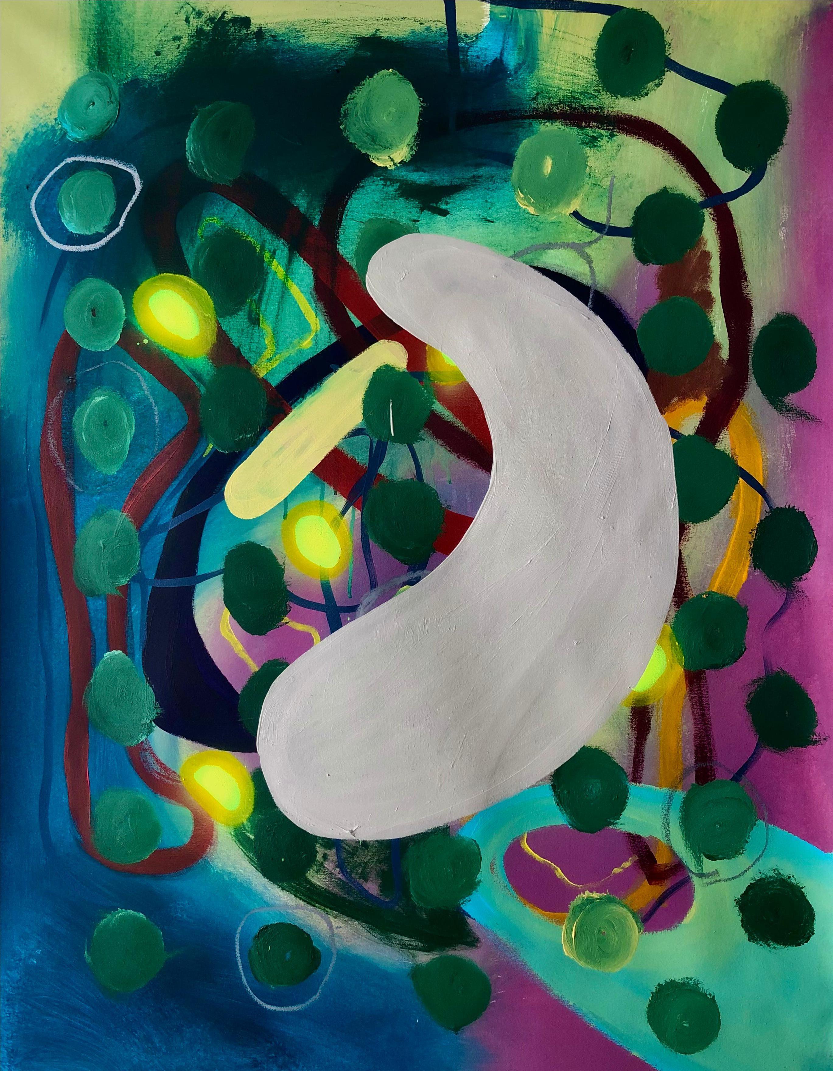 Séptico I y II, Díptico. Técnica mixta Pintura abstracta sobre lienzo - Painting de Alec Franco 