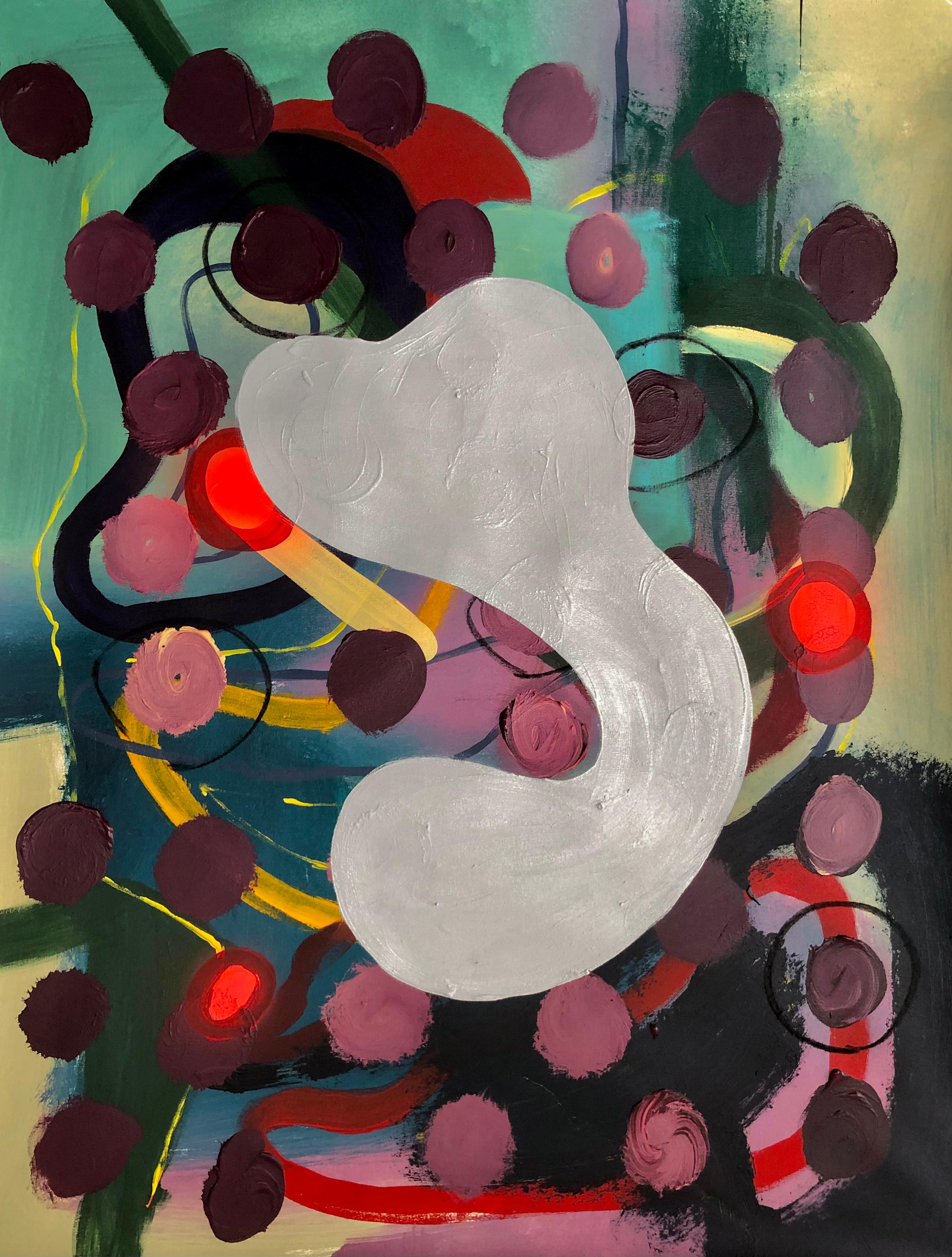Séptico II et II, Diptyque. Peinture abstraite sur toile technique mixte - Abstrait Painting par Alec Franco 