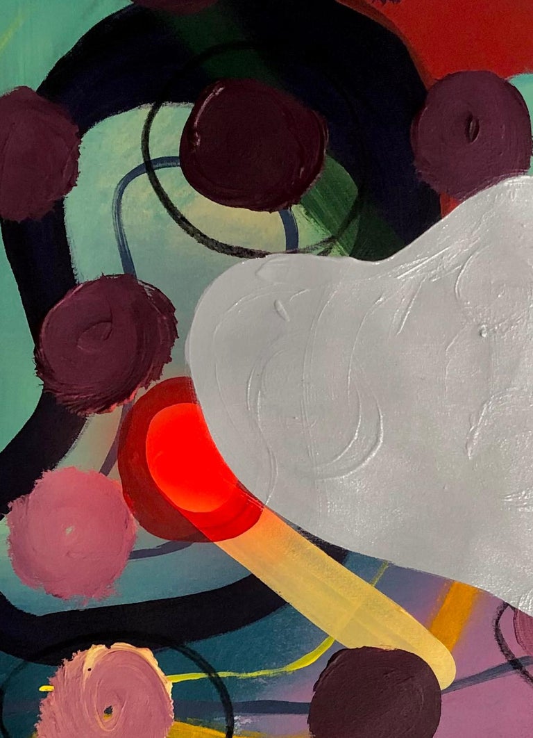 Alec Franco Séptico II and II (Diptych), Acrylic pastel on canvas painting For Sale at 1stDibs