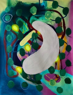 Séptico II, Mixed media Abstract painting on canvas