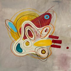 Sincro and Untitled, Diptych. Mixed media Abstract painting on Canvas