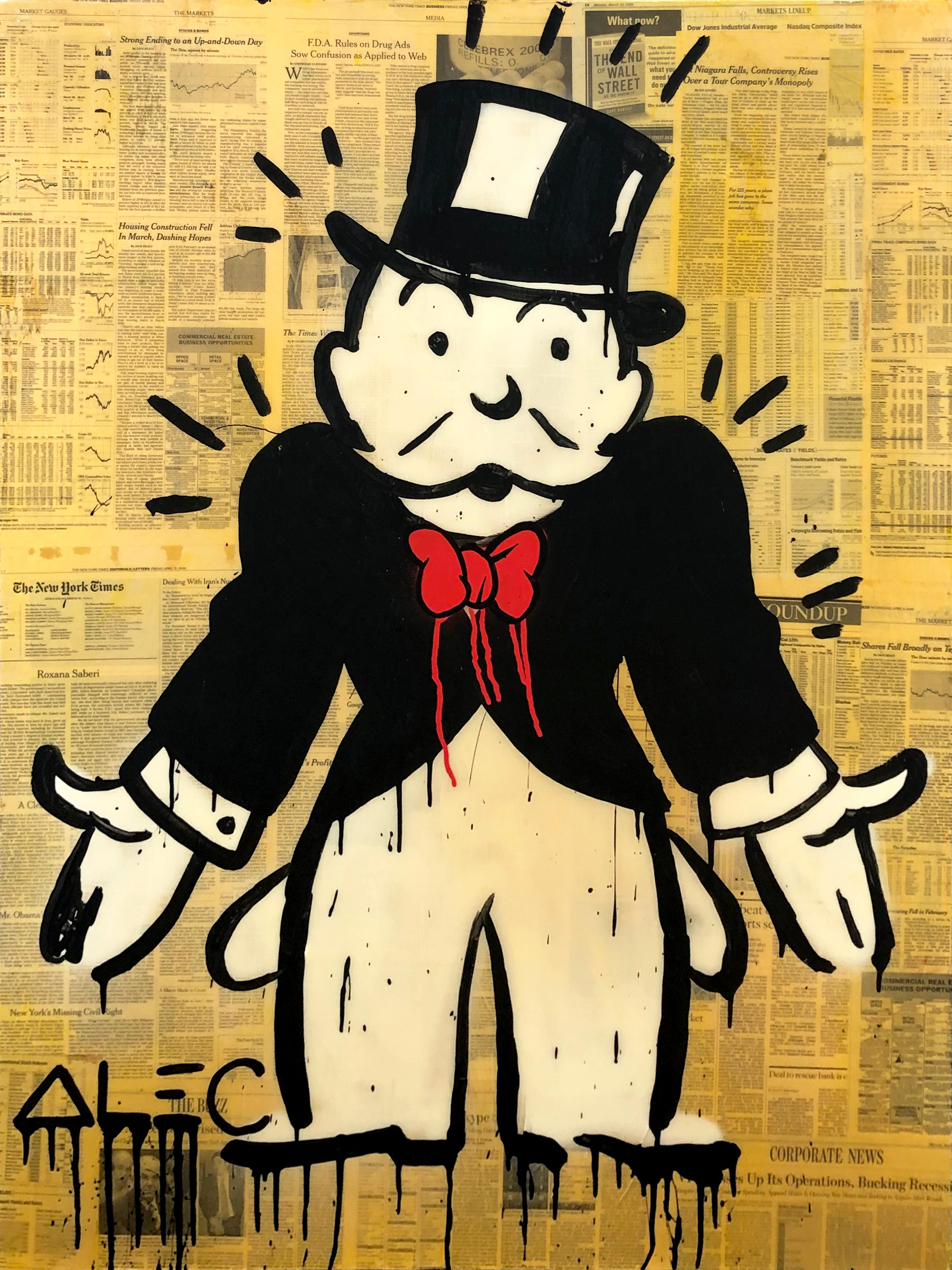 Alec Monopoly Own it All groBes Originalgemalde im Angebot bei 1stDibs