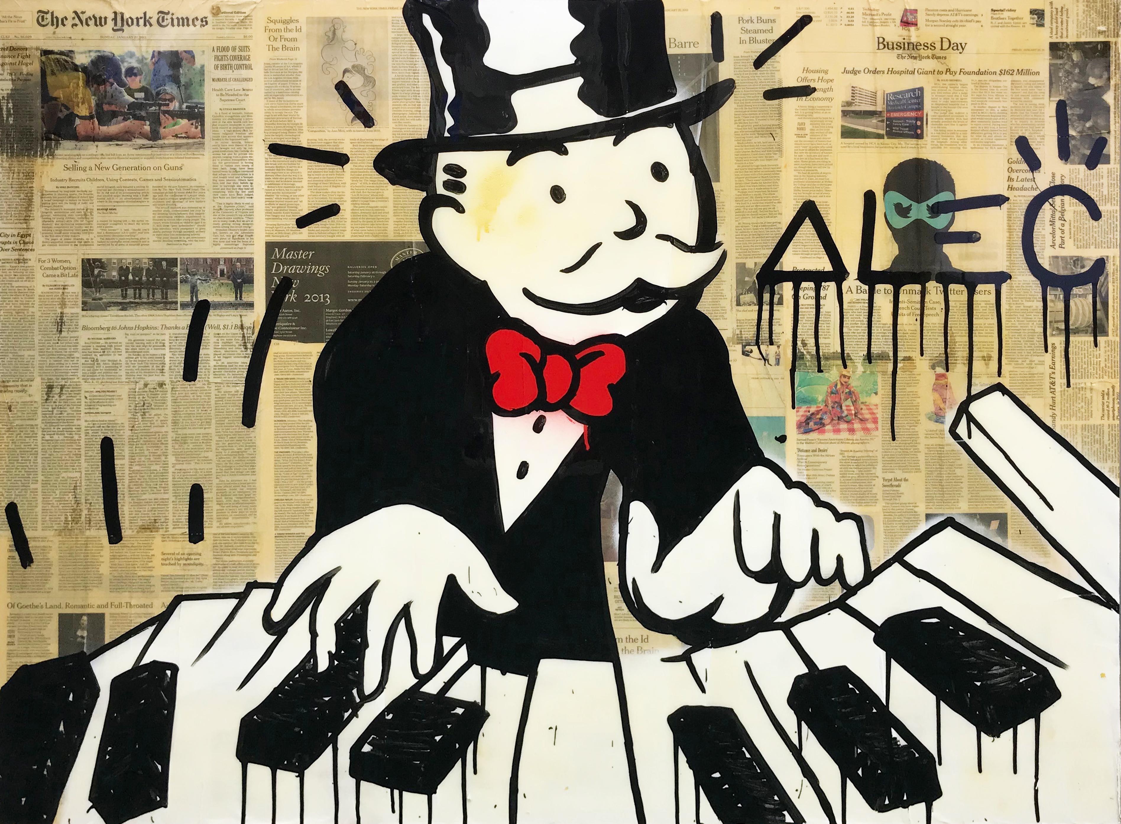 PIANO MONOPOLY – Mixed Media Art von Alec Monopoly