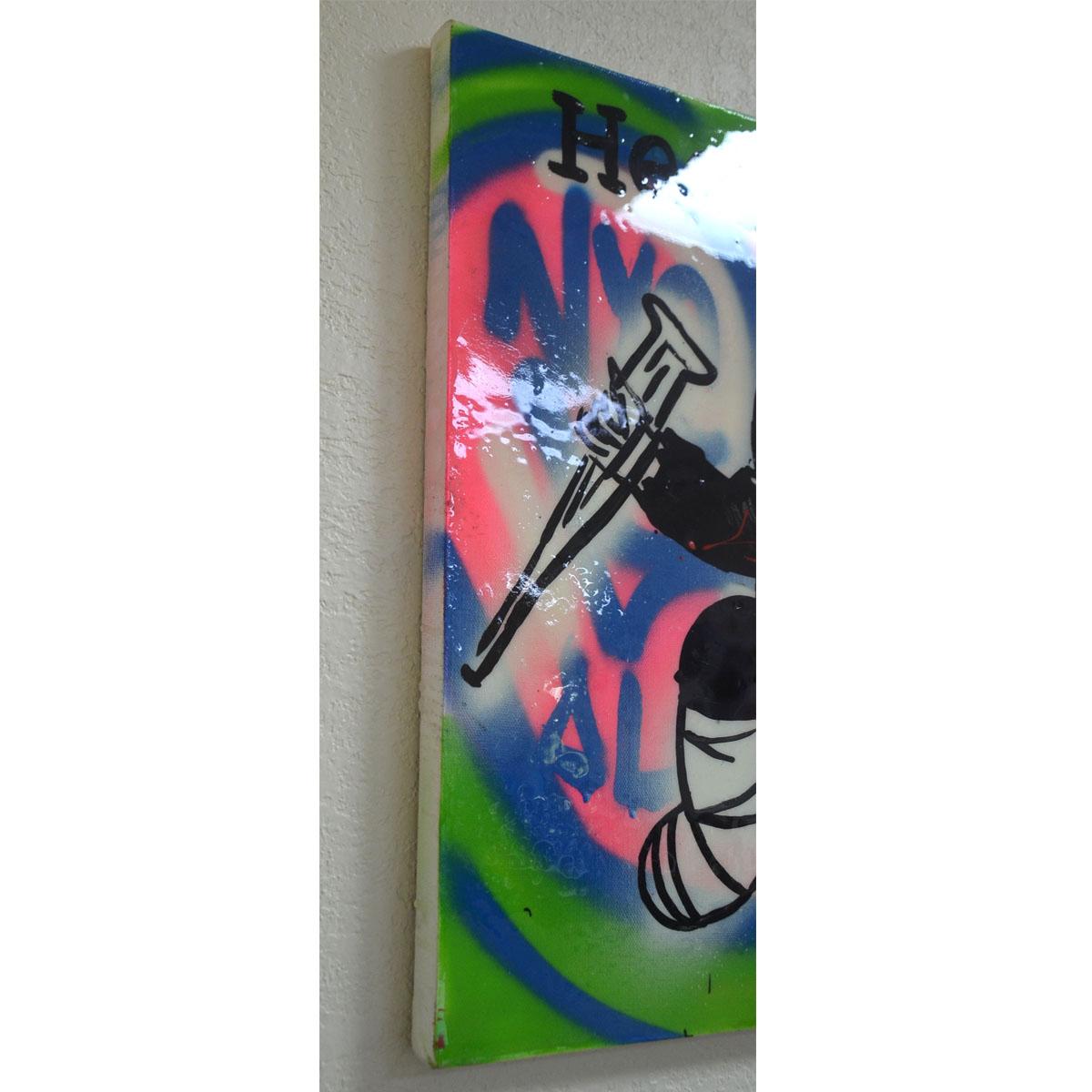 Alec Monopoly-Acryl-Gemälde „HEALTHCARE“:: mit COA 2011 6