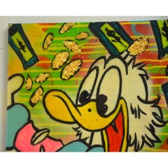 Peinture originale en acrylique monopoly Alec « SROOGE » avec certificat d'authenticité 2011