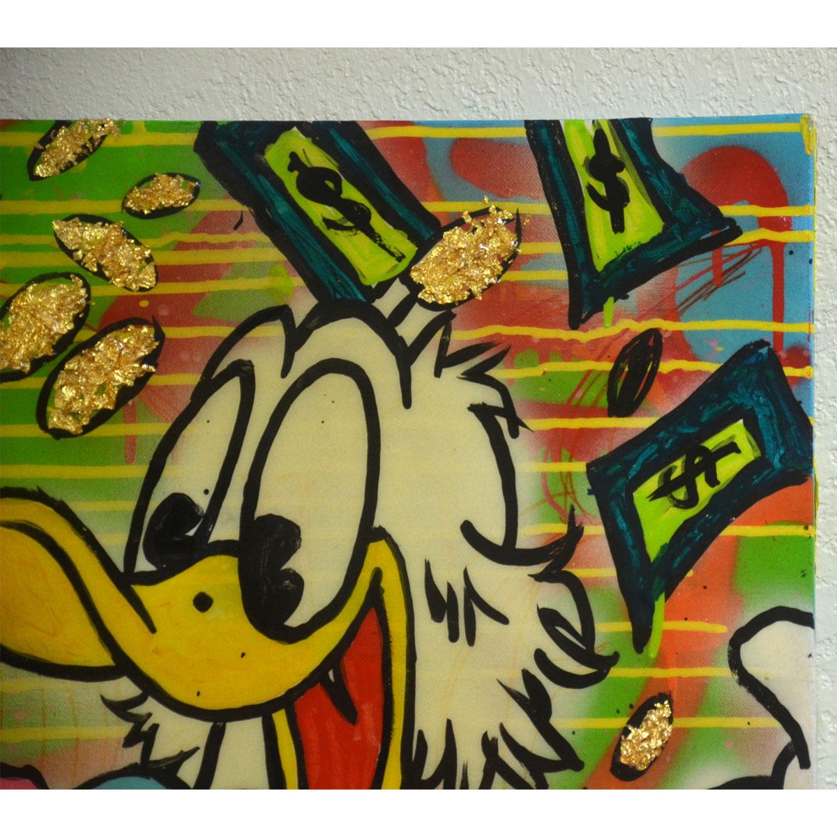 Alec Monopoly-Acryl-Gemälde „SCROOGE“ mit COA 2011 2