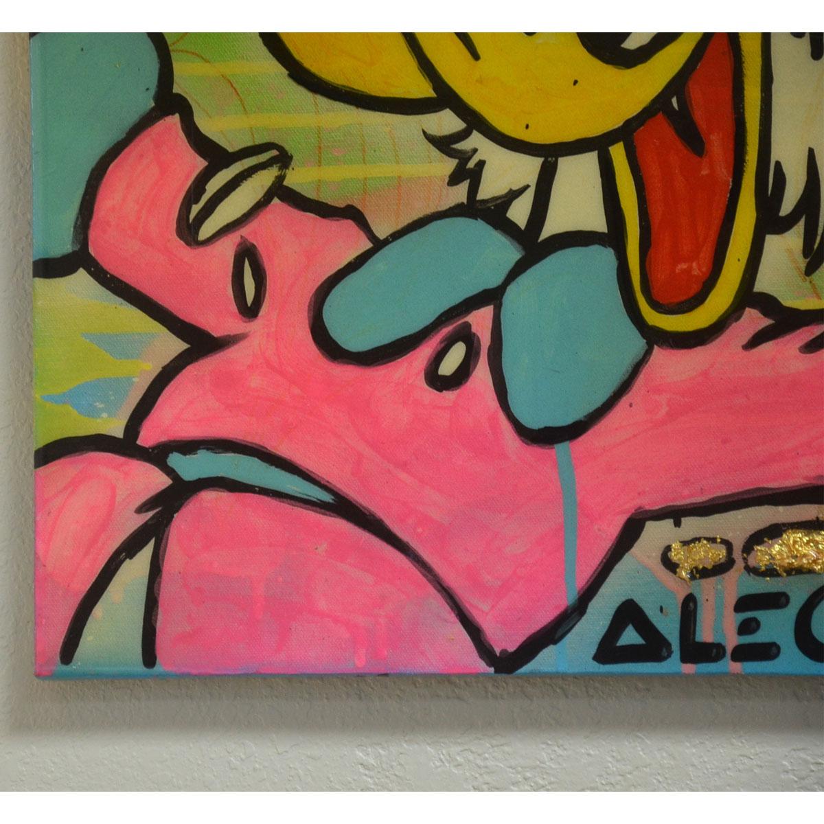Alec Monopoly-Acryl-Gemälde „SCROOGE“ mit COA 2011 3