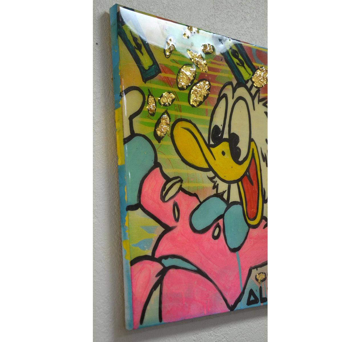 Alec Monopoly-Acryl-Gemälde „SCROOGE“ mit COA 2011 6