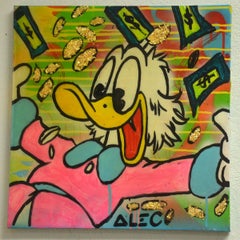 Peinture originale en acrylique monopoly Alec « SROOGE » avec certificat d'authenticité 2011