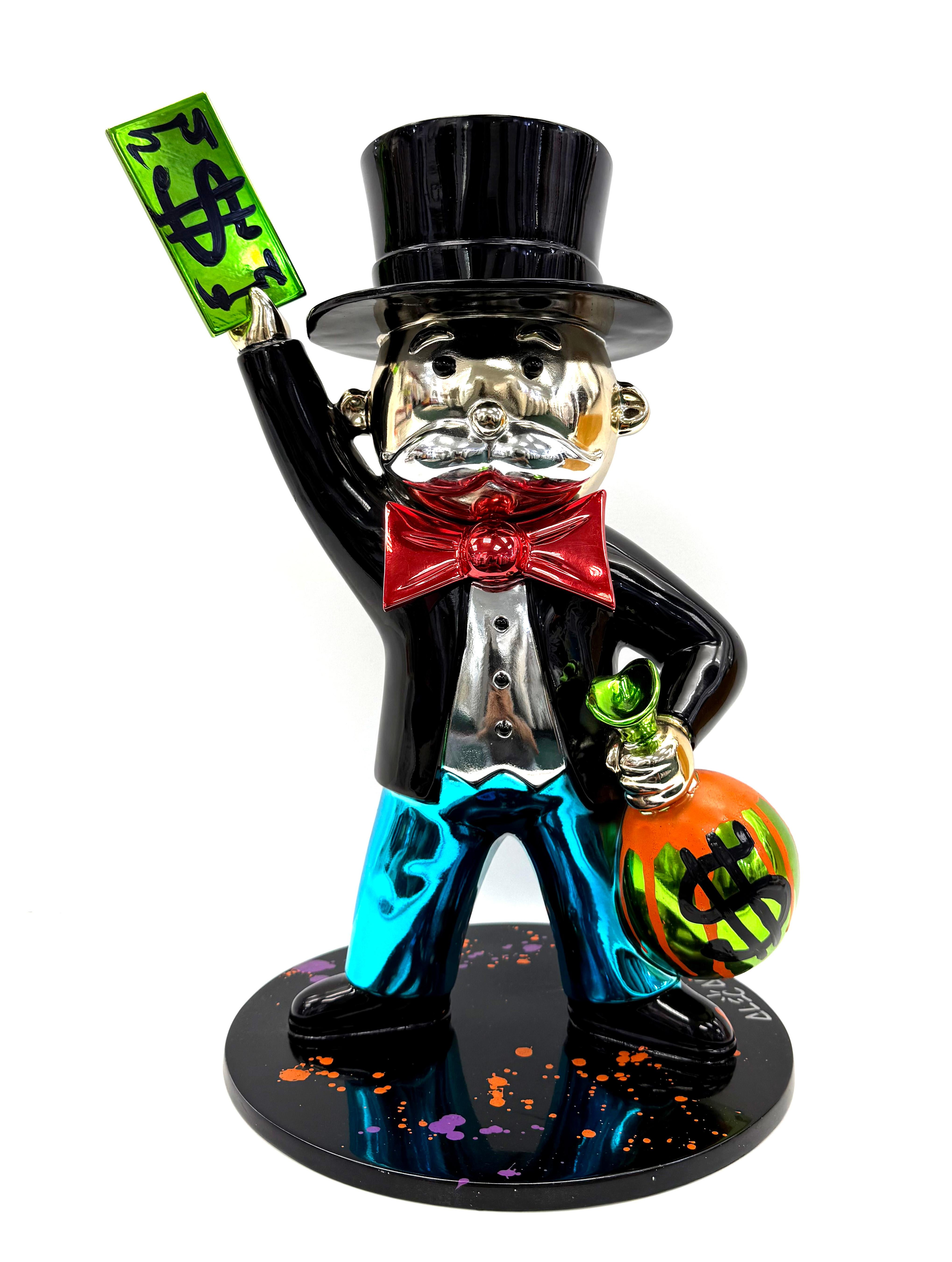 Monopoly Man (rare sculpture peinte à l'acrylique et signée)