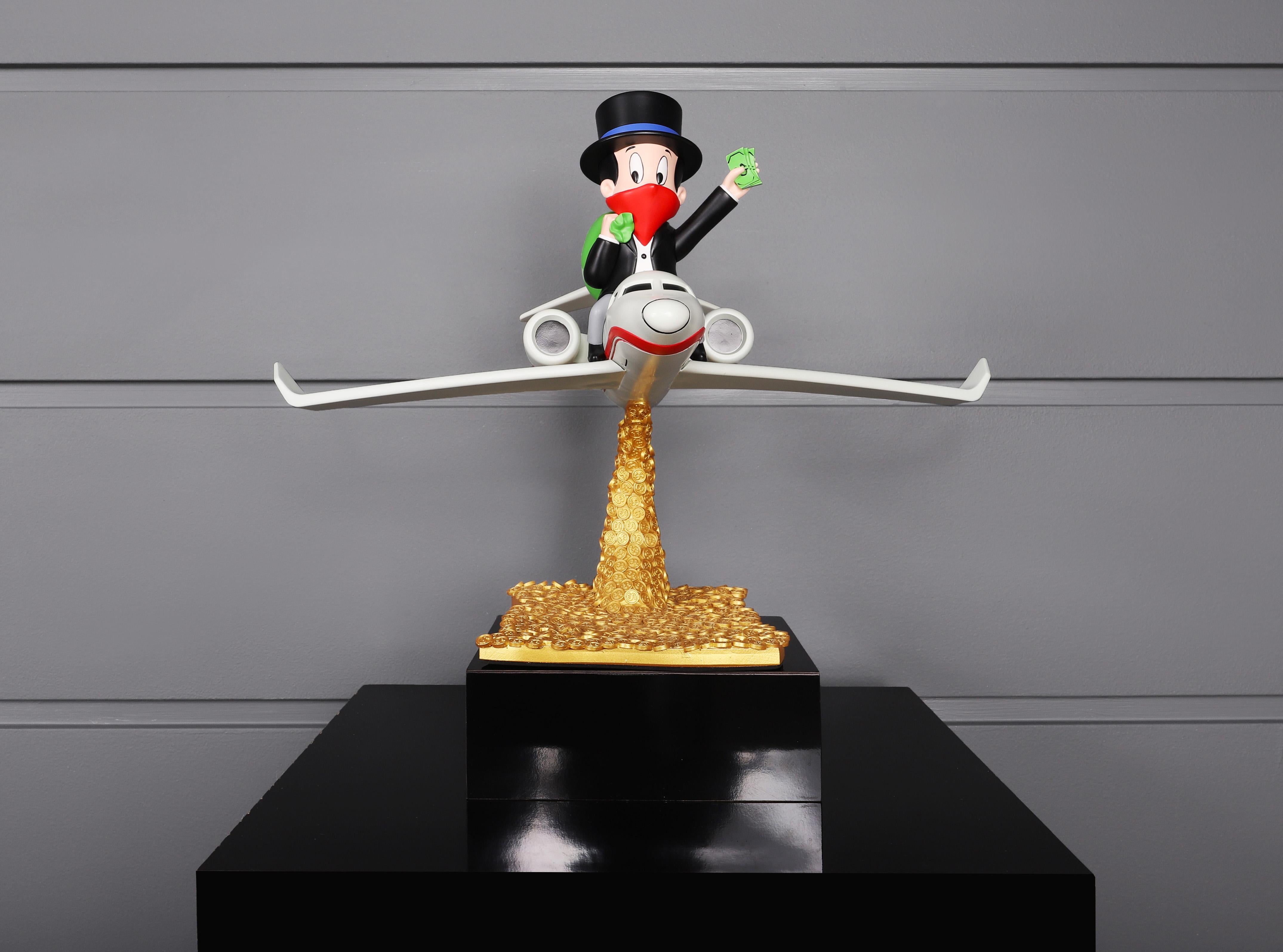 Sculpture en vinyle en édition limitée « Richard Airways », 2021 - Gris Figurative Sculpture par Alec Monopoly